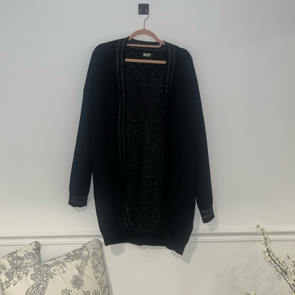 Dkny Sweaters - - DKNY sweater button-down with logo